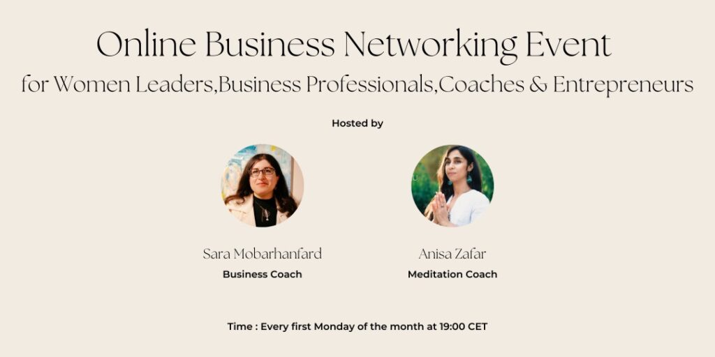 Online Networking Event for Leaders, Business Professionals & Entrepreneurs