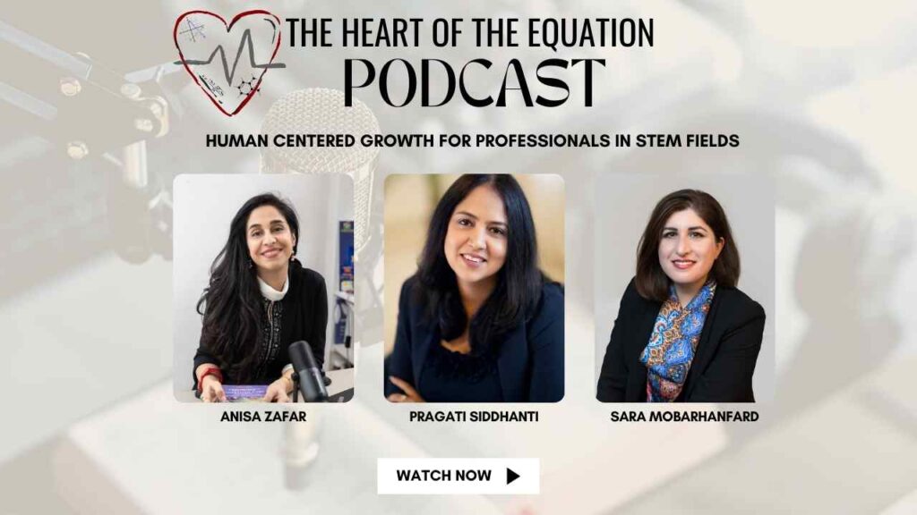 the heart of the equation podcast for STEM professionals - leadership Coaching for engineers and scientists